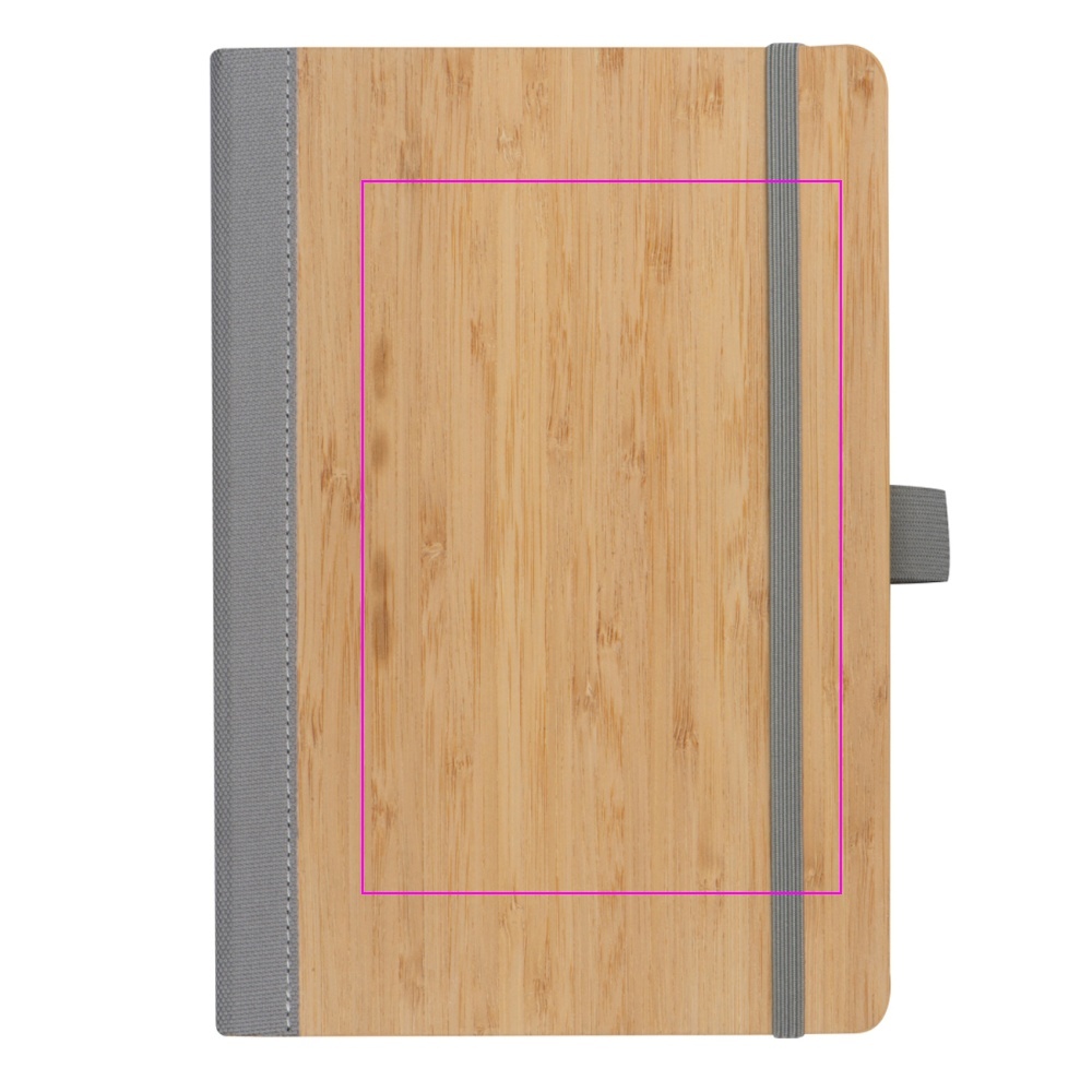 A5 lined notebook made of recycled polyester TEOFILO