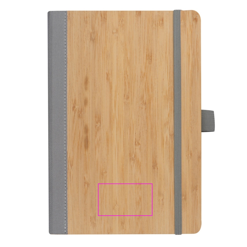 A5 lined notebook made of recycled polyester TEOFILO