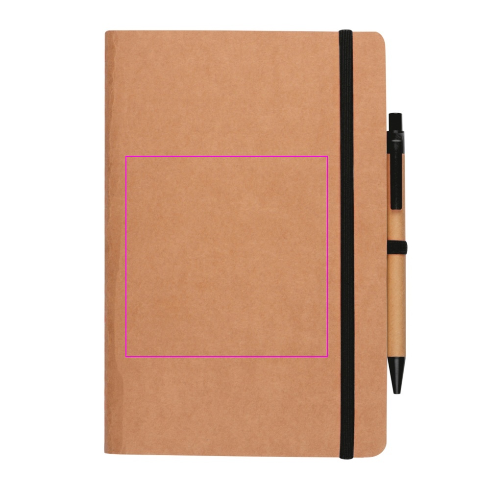 A5 notebook with blank pages and pen made of recycled materials CHLOE