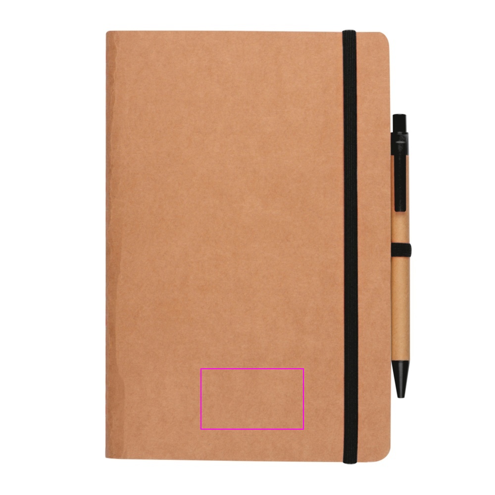 A5 notebook with blank pages and pen made of recycled materials CHLOE