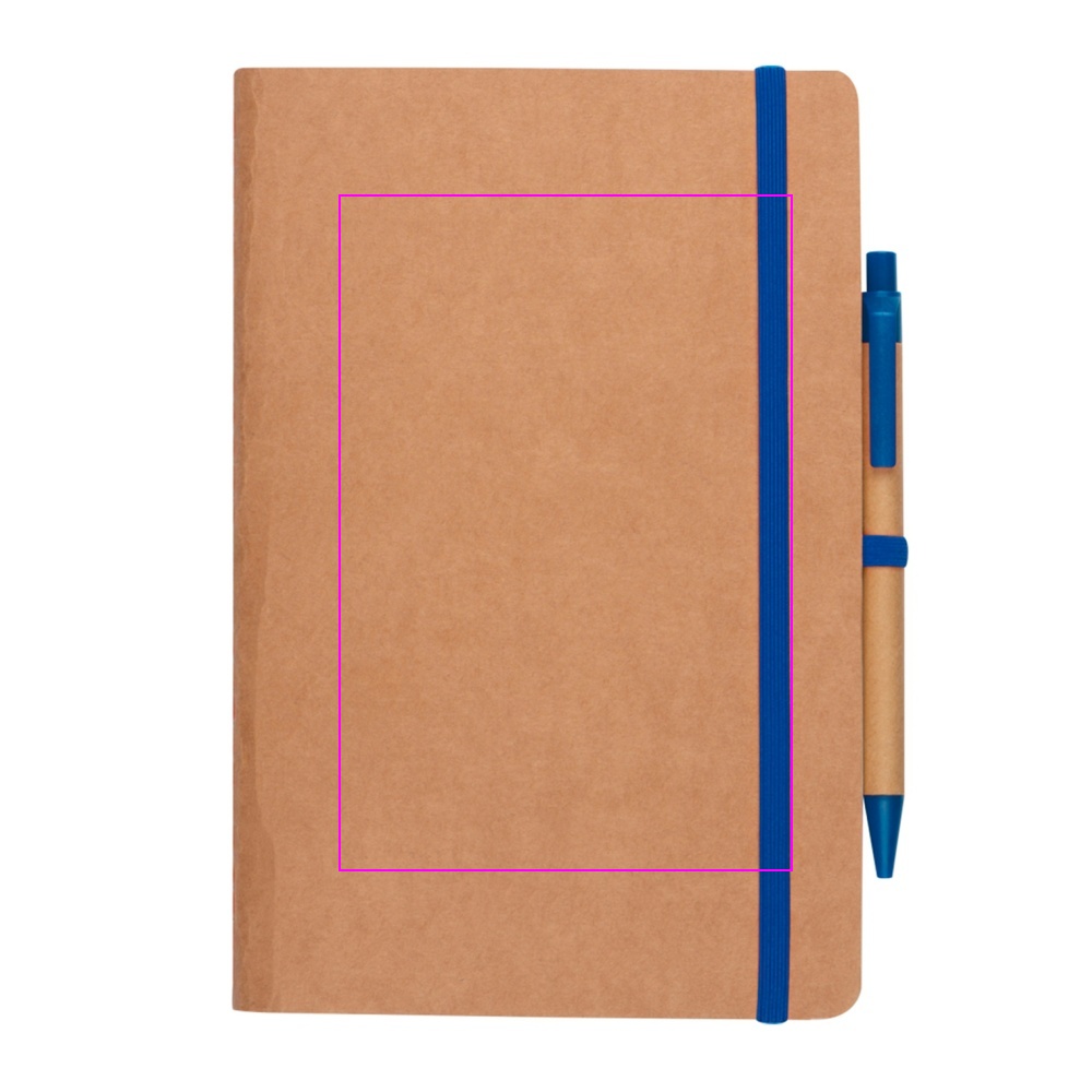 A5 notebook with blank pages and pen made of recycled materials CHLOE