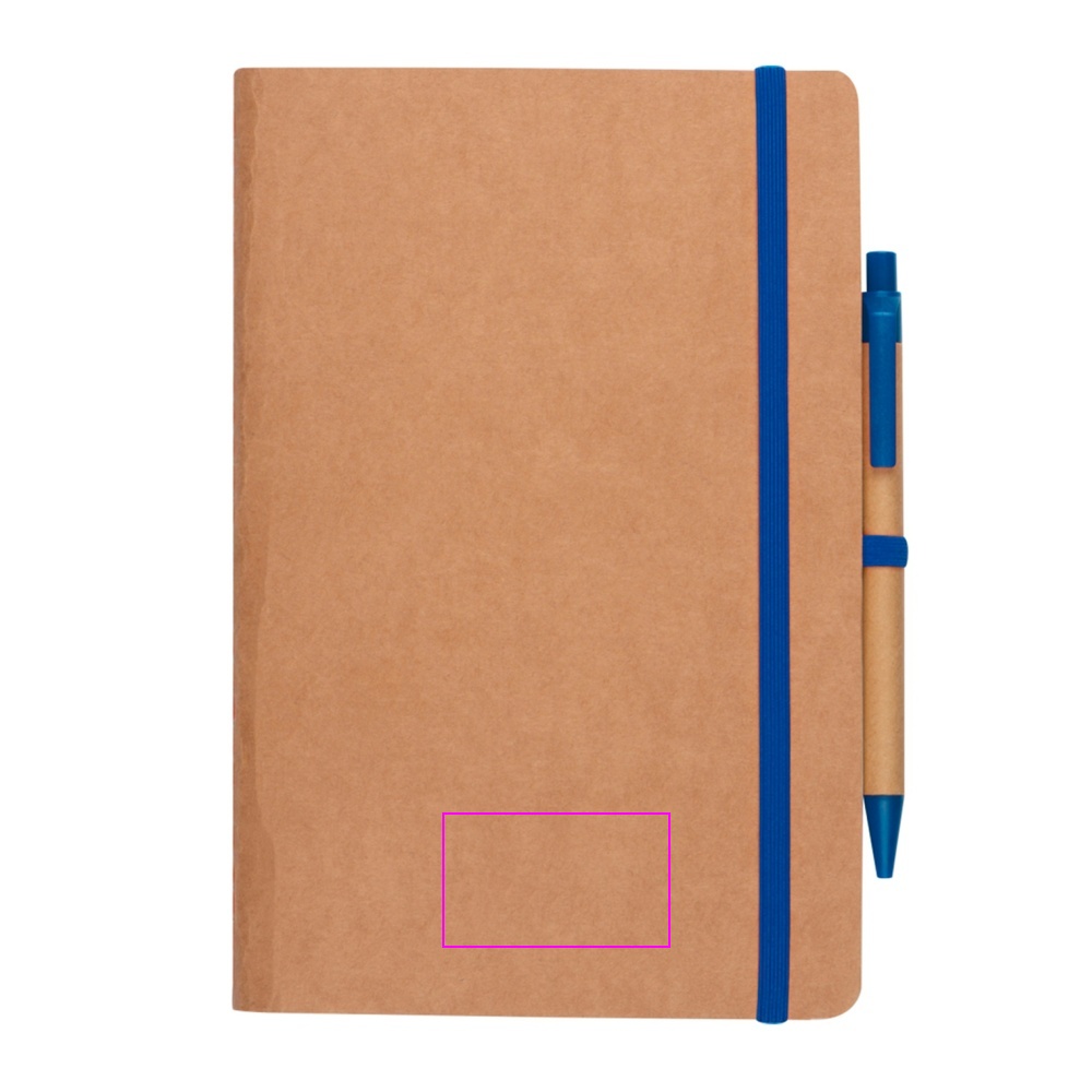 A5 notebook with blank pages and pen made of recycled materials CHLOE