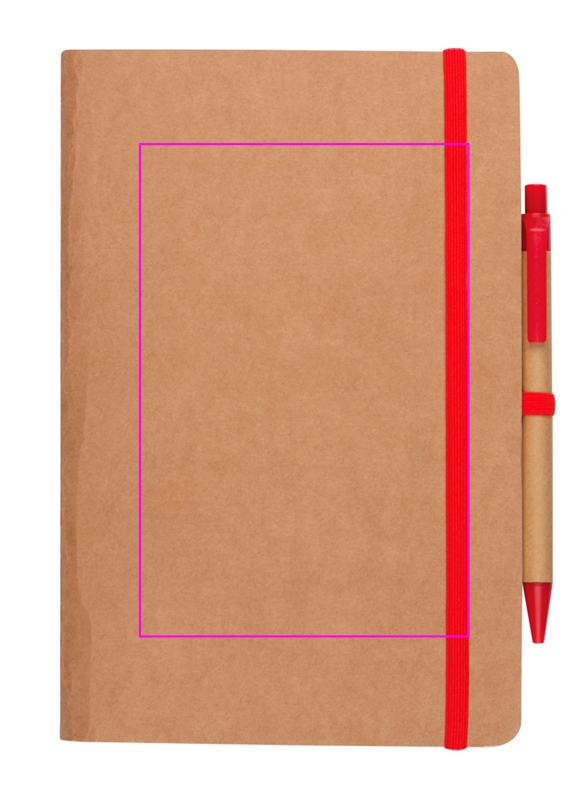 A5 notebook with blank pages and pen made of recycled materials CHLOE