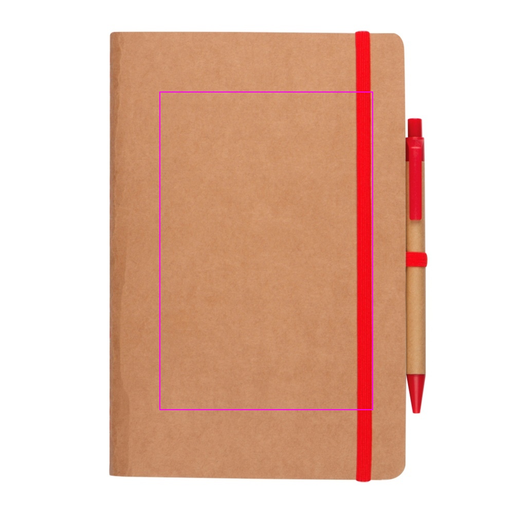 A5 notebook with blank pages and pen made of recycled materials CHLOE