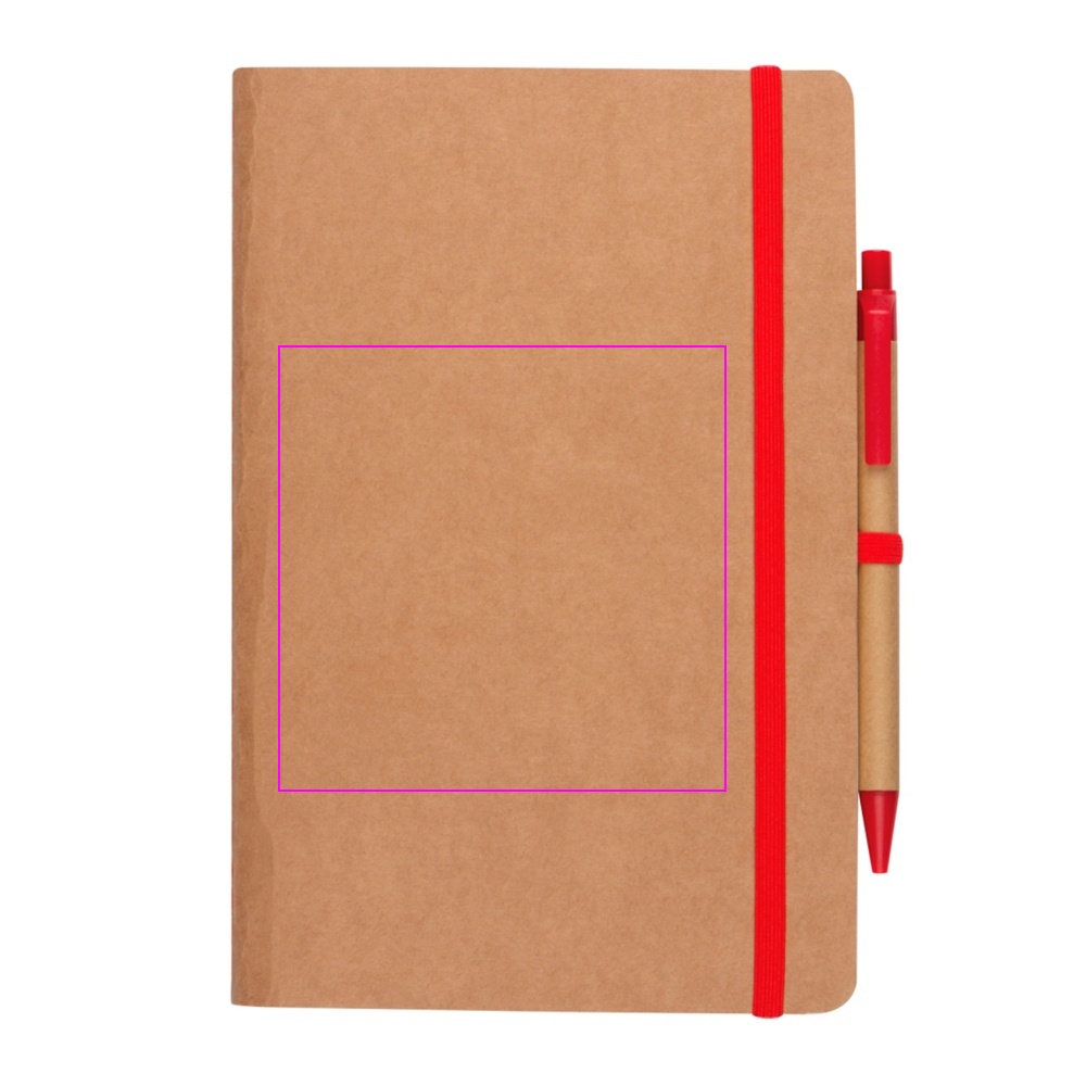 A5 notebook with blank pages and pen made of recycled materials CHLOE