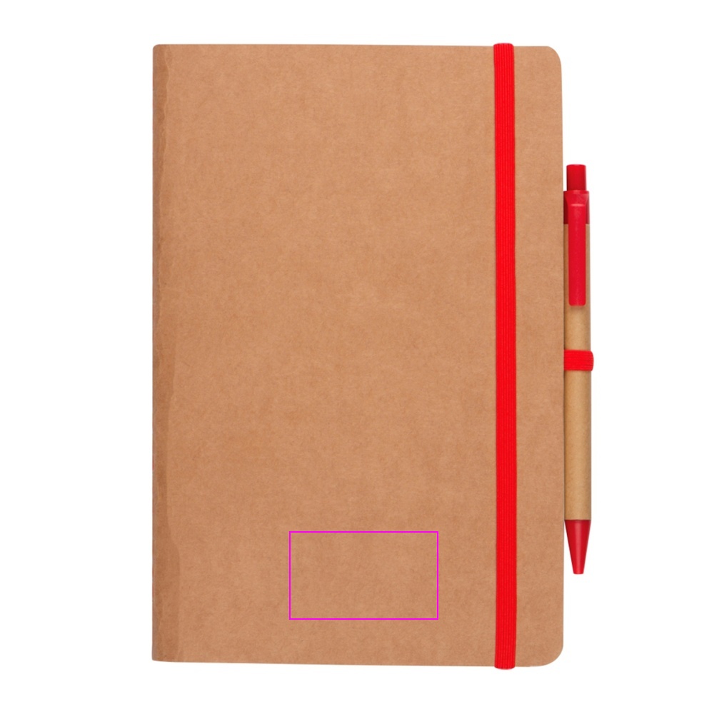 A5 notebook with blank pages and pen made of recycled materials CHLOE