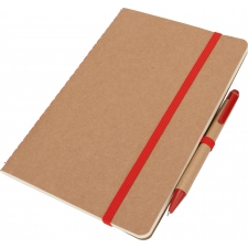 A5 notebook with blank pages and pen made of recycled materials CHLOE