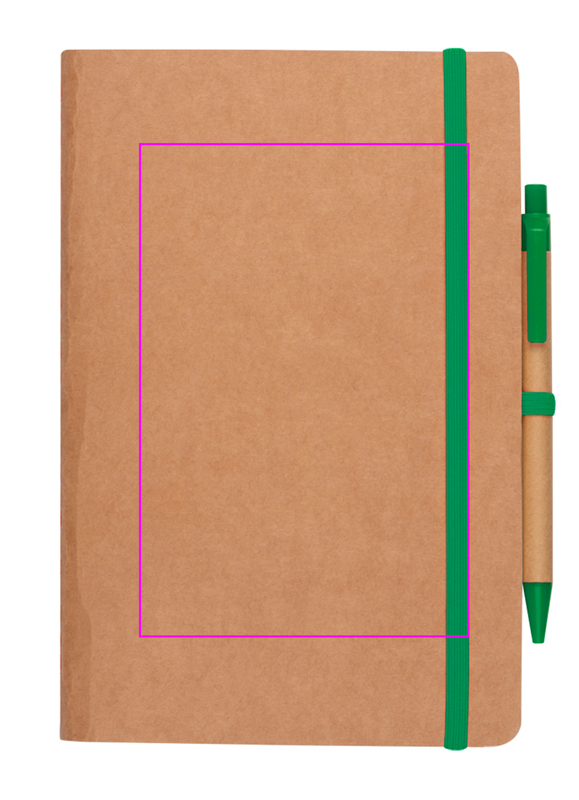 A5 notebook with blank pages and pen made of recycled materials CHLOE