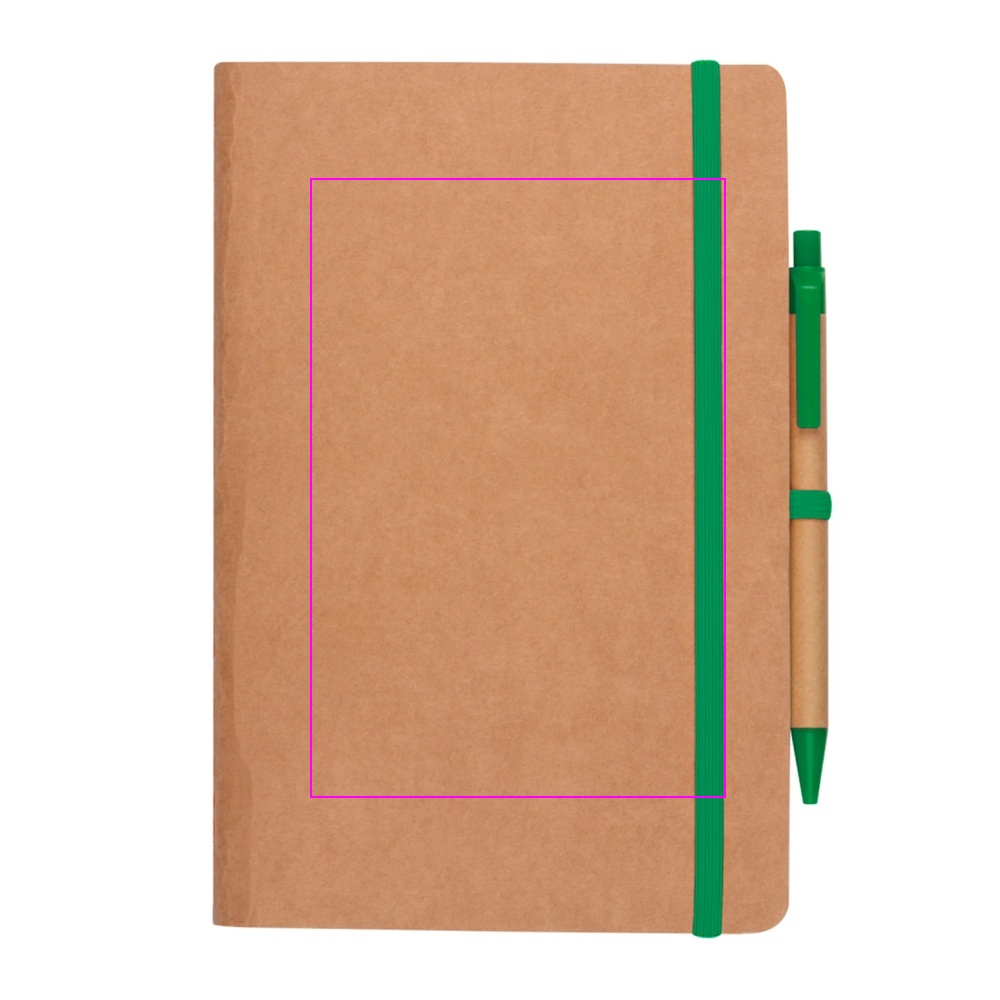 A5 notebook with blank pages and pen made of recycled materials CHLOE