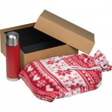 Thermos 500 ml and Christmas blanket set WALTRAUD