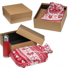 Thermos 500 ml and Christmas blanket set WALTRAUD