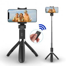 Selfie stick with stand
