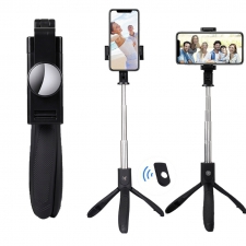 Selfie stick with stand