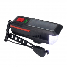 Solar bicycle lamp with horn