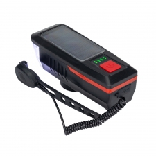 Solar bicycle lamp with horn