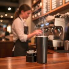 Thermo mug 300 ml ARANSOL Schwarzwolf