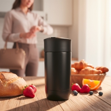 Thermo mug 240 ml ADRASAN Schwarzwolf
