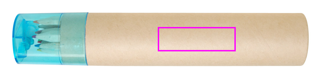 12 wooden colored pencils MIA