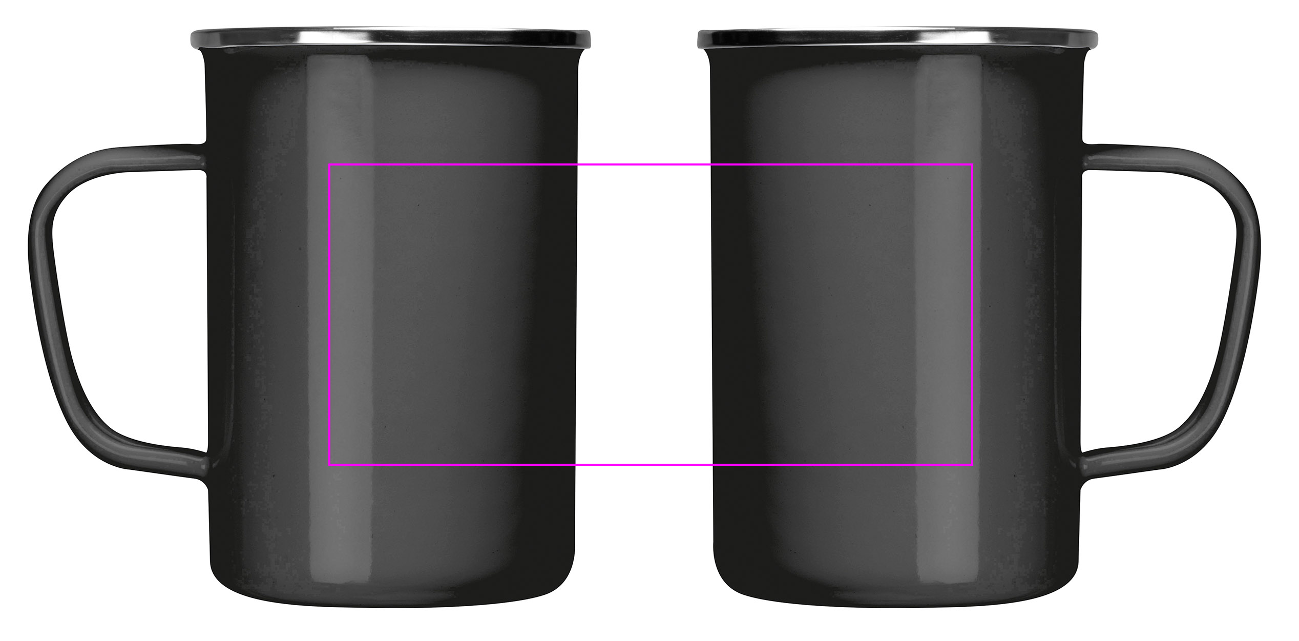 Enamel metal mug 550 ml GENE