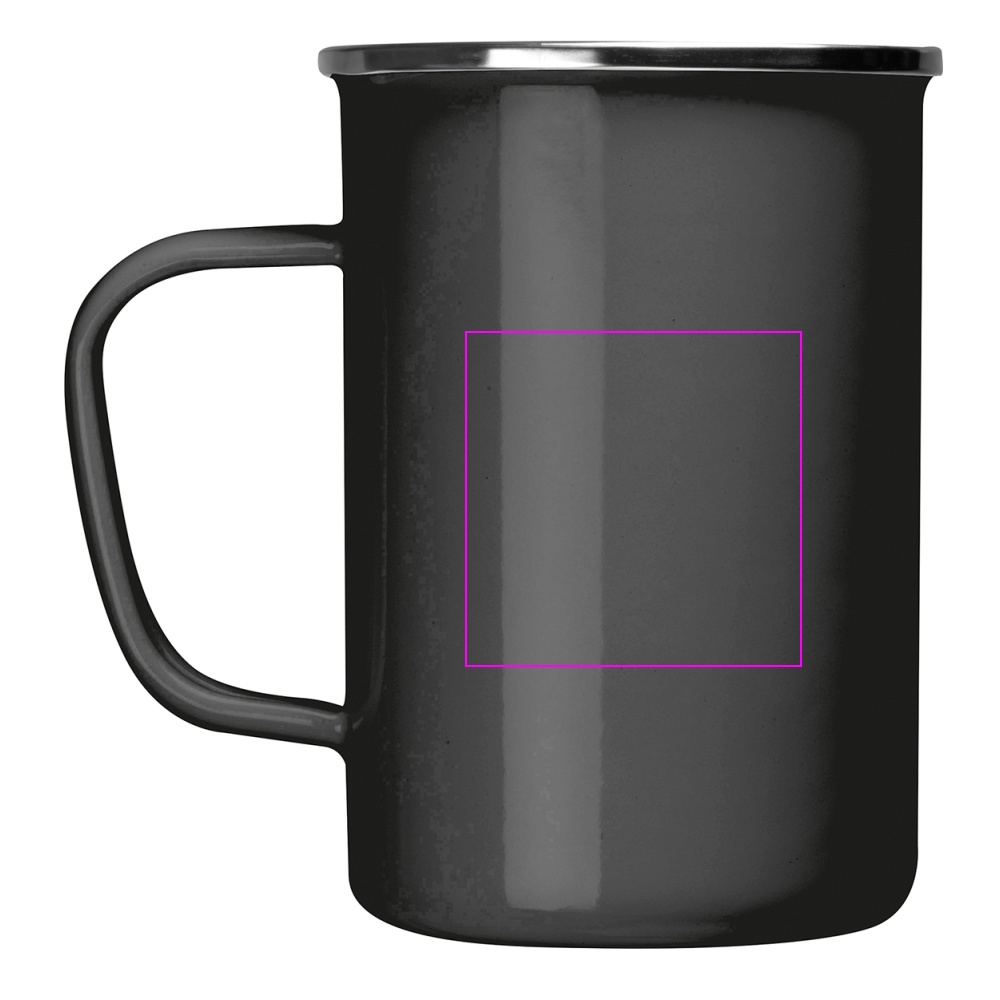 Enamel metal mug 550 ml GENE