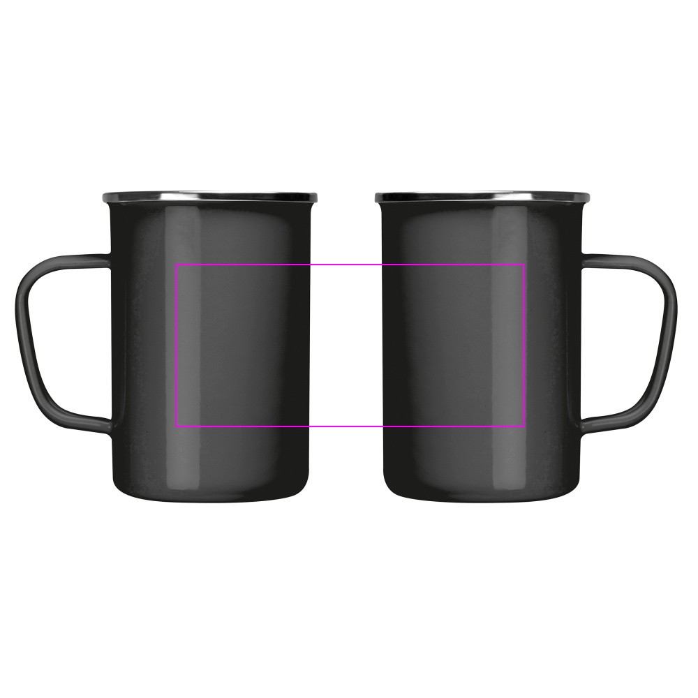 Enamel metal mug 550 ml GENE