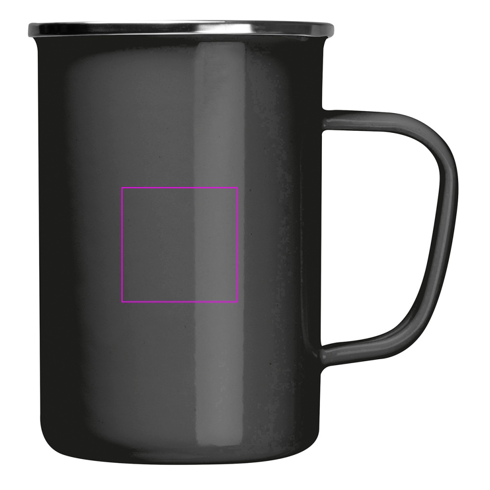 Enamel metal mug 550 ml GENE