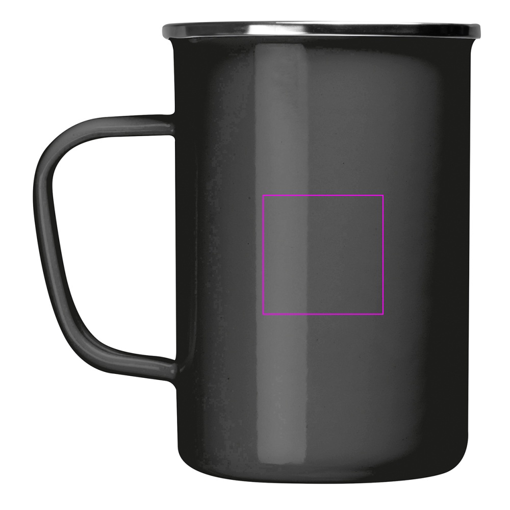 Enamel metal mug 550 ml GENE