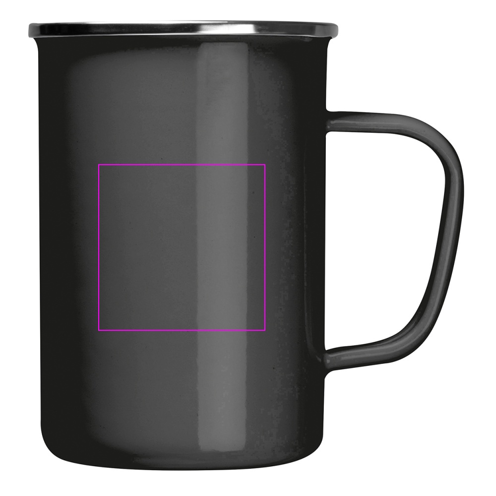 Enamel metal mug 550 ml GENE