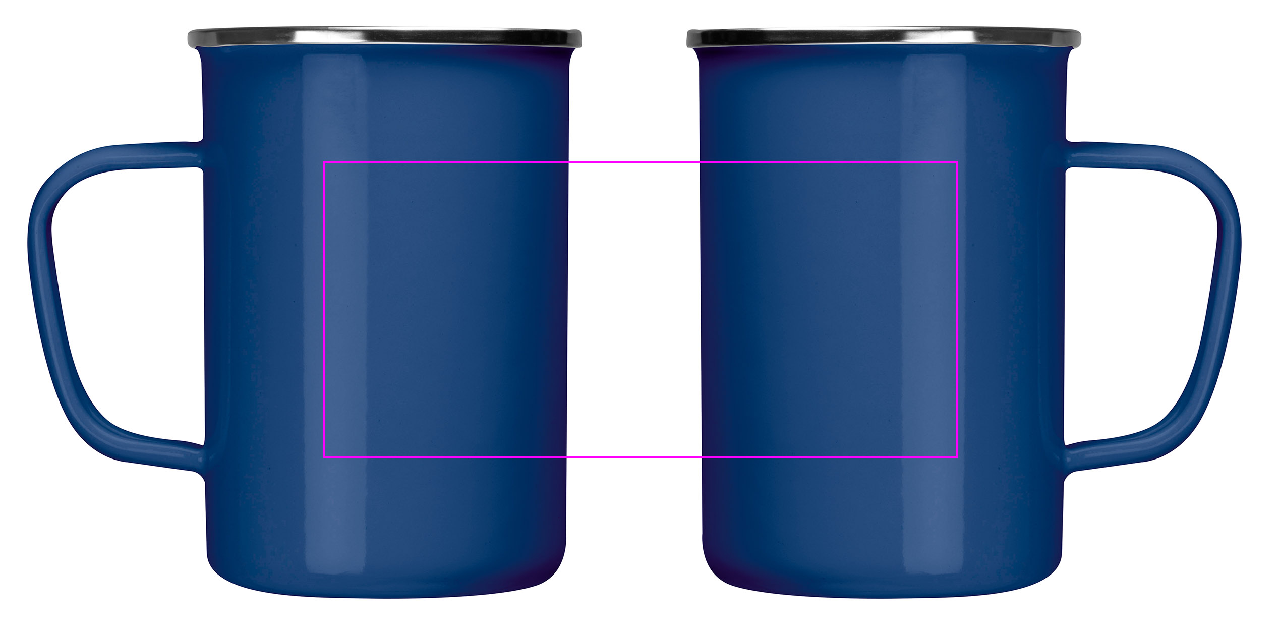 Enamel metal mug 550 ml GENE