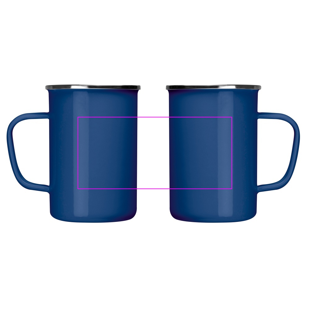 Enamel metal mug 550 ml GENE