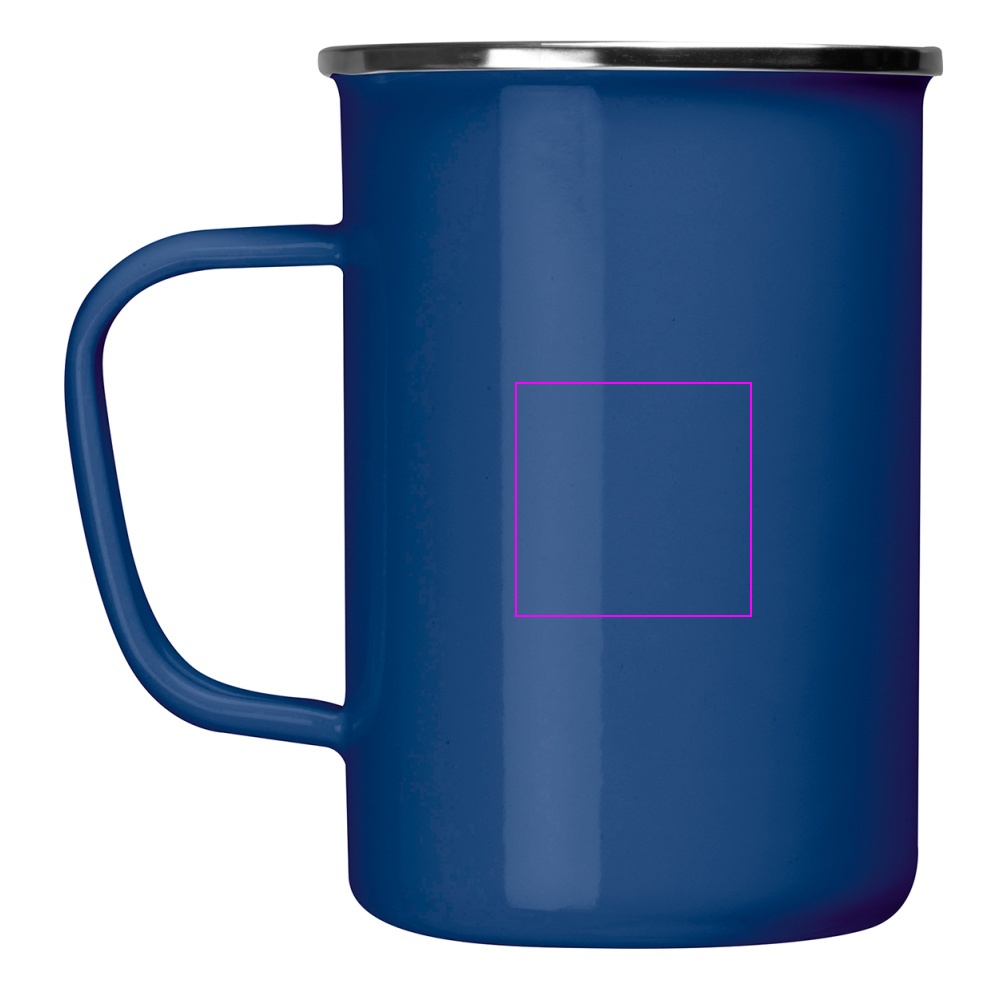 Enamel metal mug 550 ml GENE