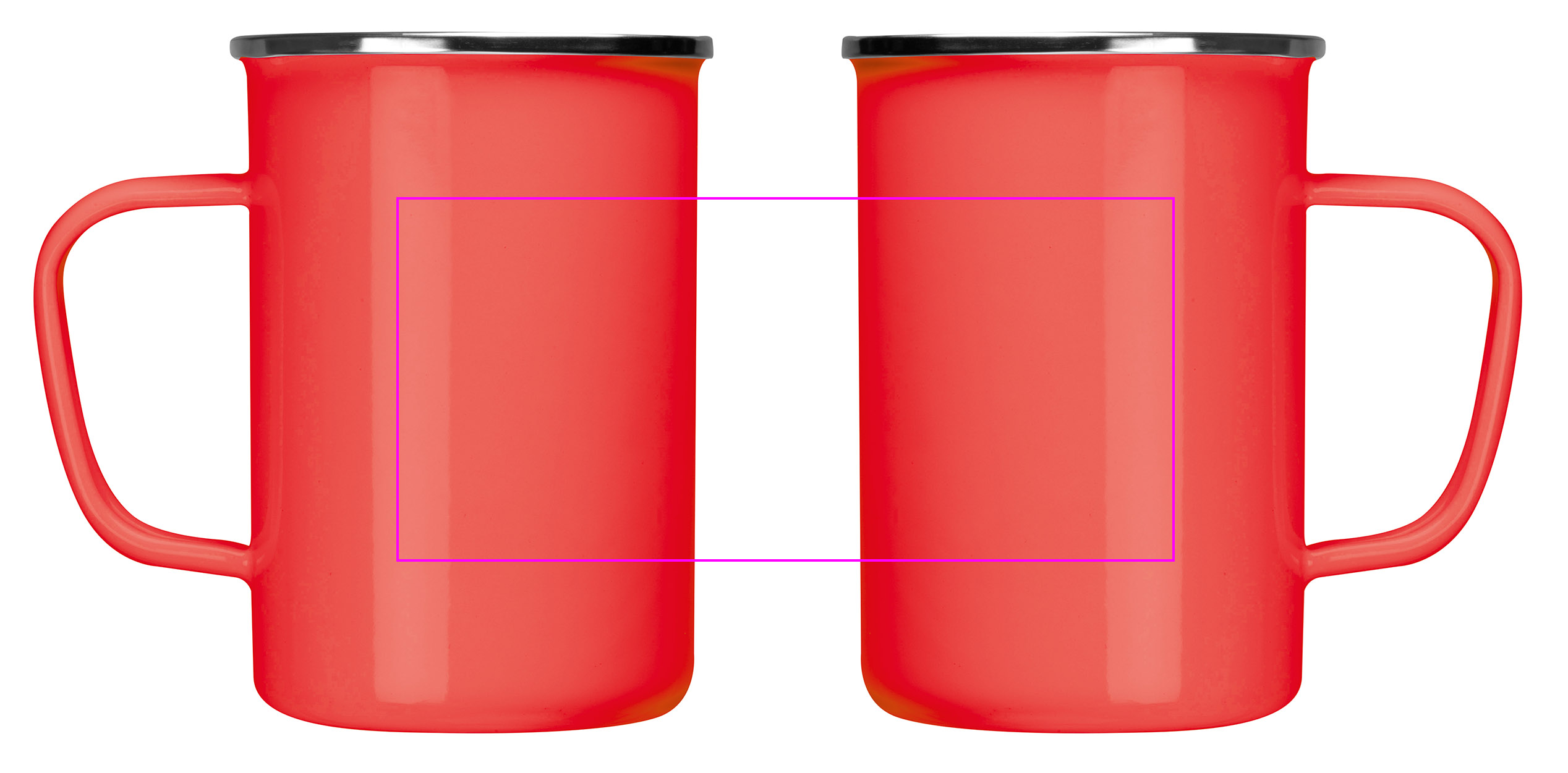 Enamel metal mug 550 ml GENE
