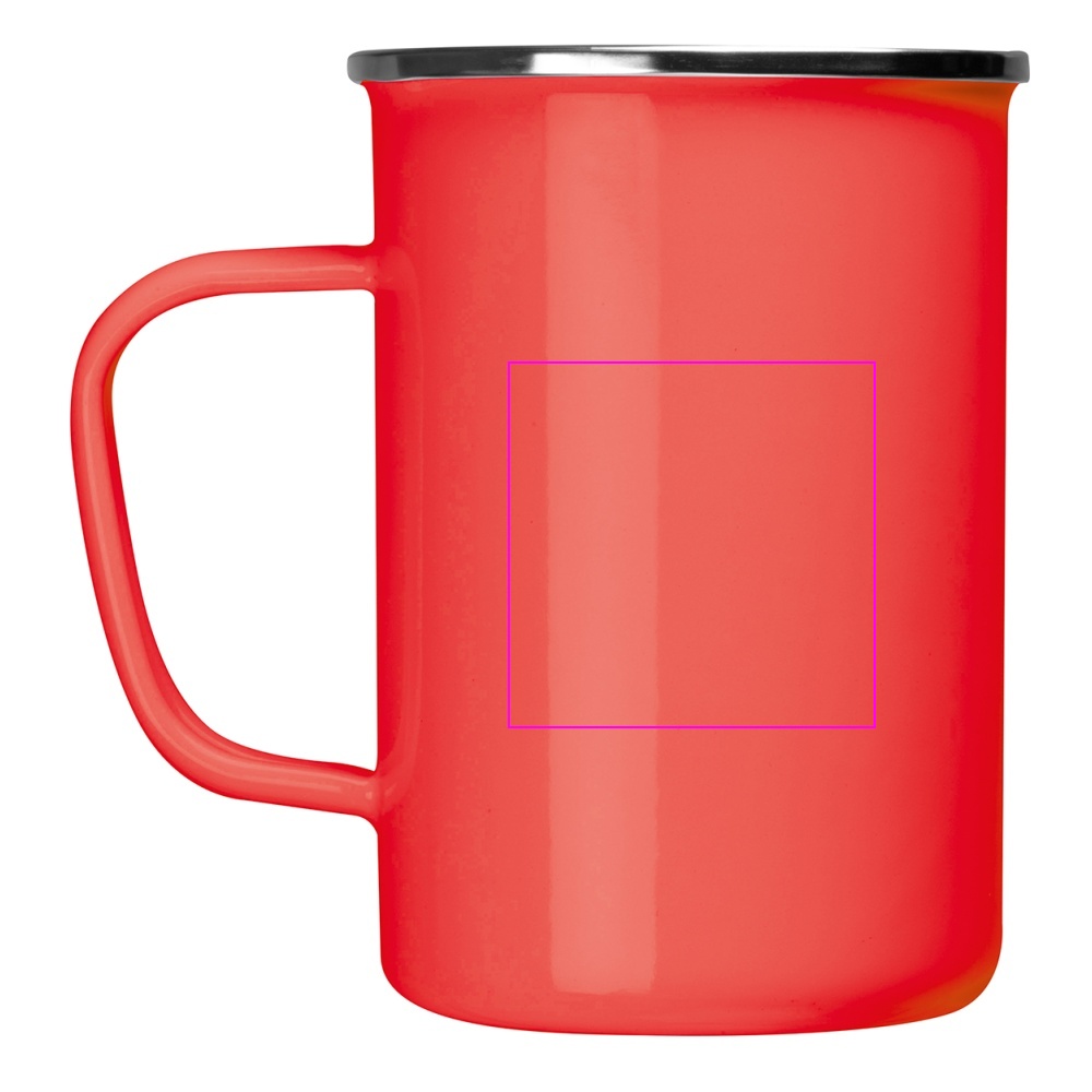 Enamel metal mug 550 ml GENE