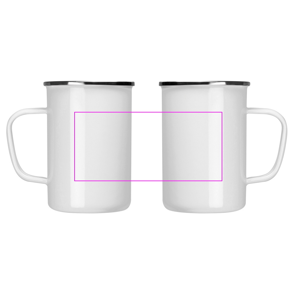 Enamel metal mug 550 ml GENE