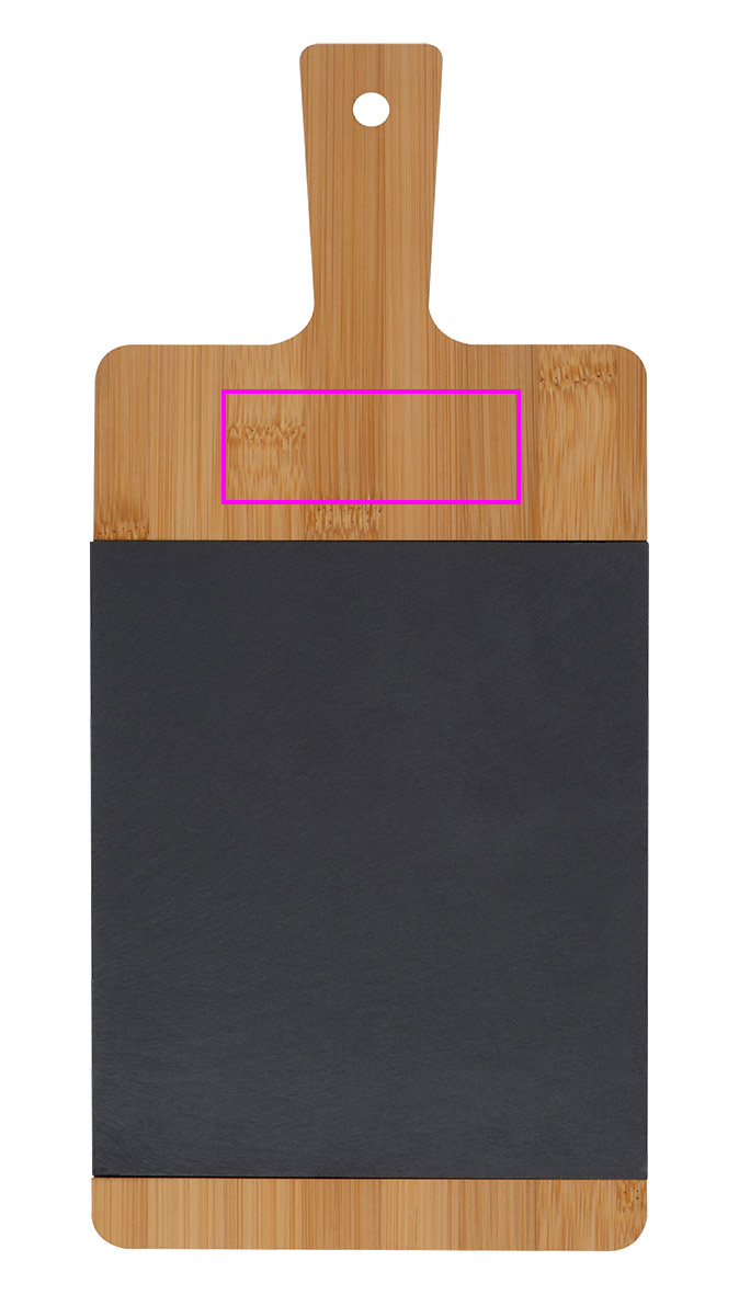 Bamboo cutting board with slate GEMMA