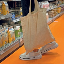 Cotton bag with short handles 140 g/m2 REBECA