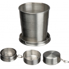 Foldable steel mug 250 ml HEATHER