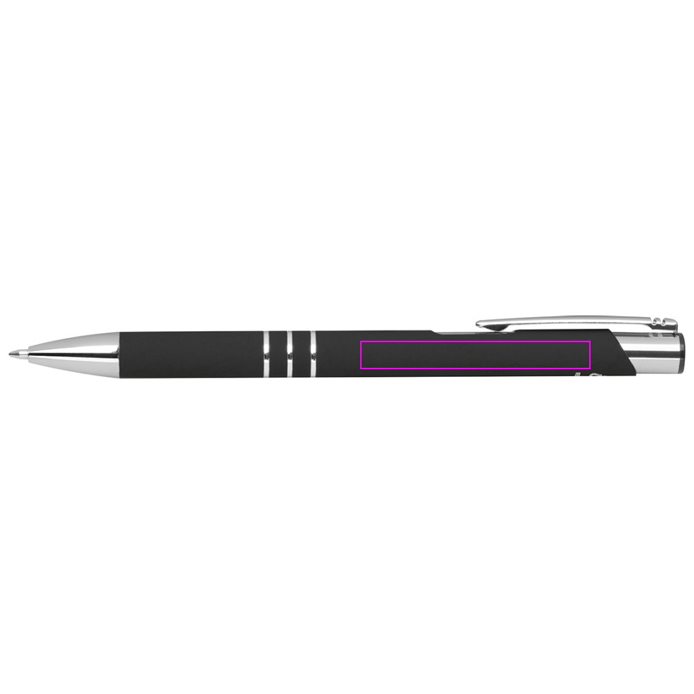 Soft touch semi-gel pen made of recycled aluminum CONSTANZE