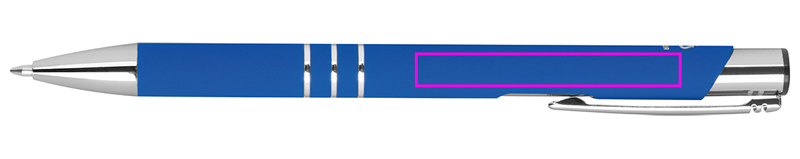 Soft touch semi-gel pen made of recycled aluminum CONSTANZE