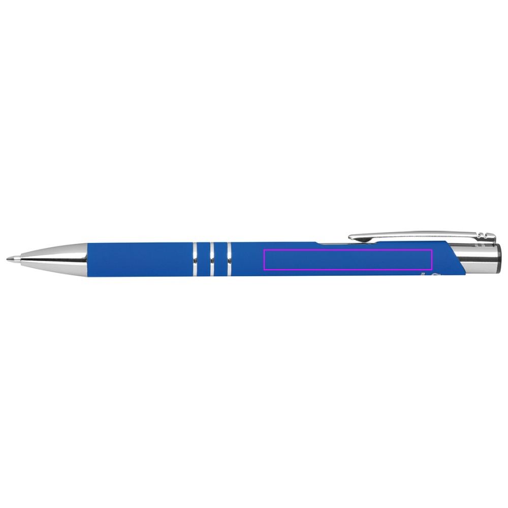 Soft touch semi-gel pen made of recycled aluminum CONSTANZE
