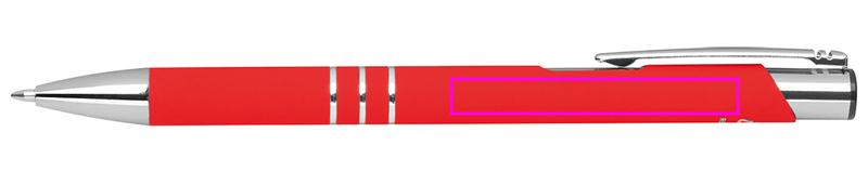 Soft touch semi-gel pen made of recycled aluminum CONSTANZE