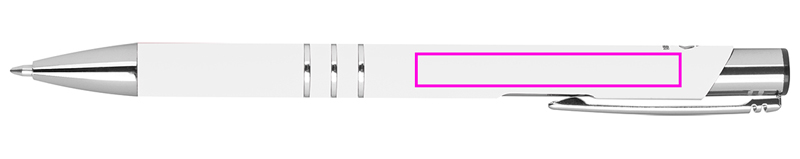 Soft touch semi-gel pen made of recycled aluminum CONSTANZE