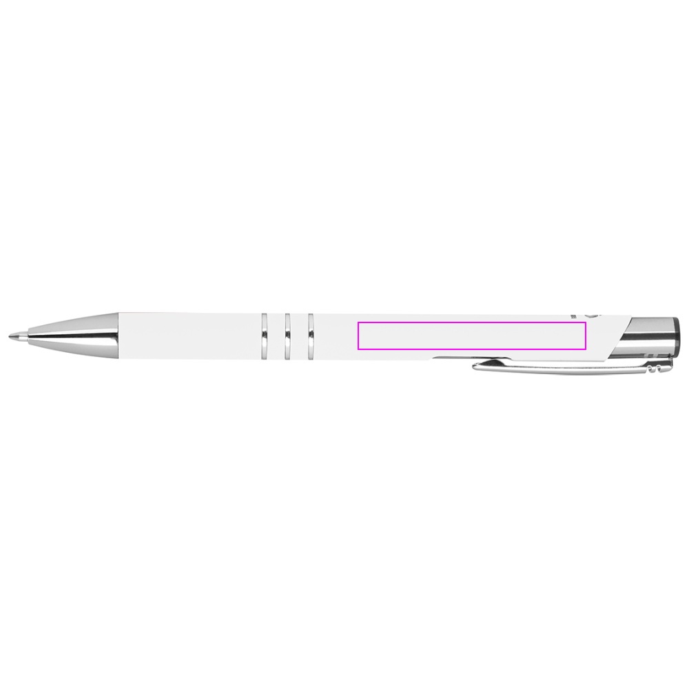 Soft touch semi-gel pen made of recycled aluminum CONSTANZE