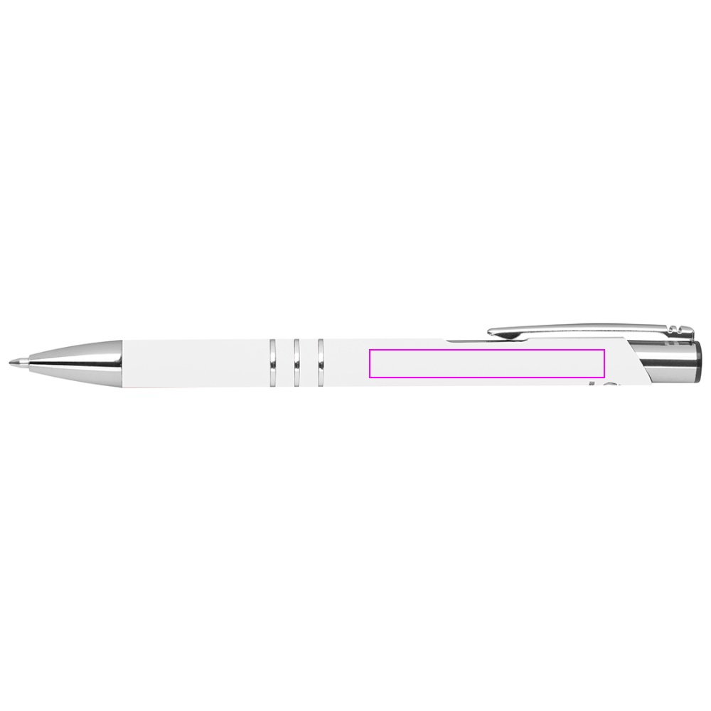 Soft touch semi-gel pen made of recycled aluminum CONSTANZE