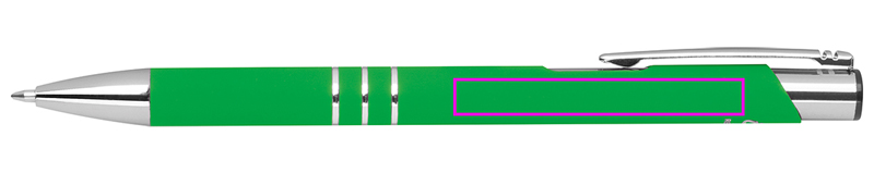 Soft touch semi-gel pen made of recycled aluminum CONSTANZE