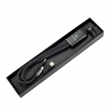 3 in 1 cable with illuminated logo Pierre Cardin
