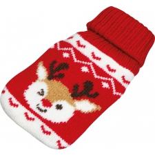 Hand warmer with christmas knitted cover