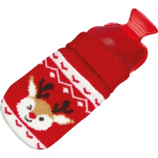 Hand warmer with christmas knitted cover