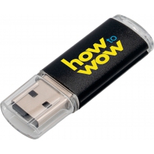 USB flash drive made of metal and plastic