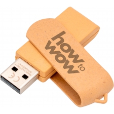 Biodegradable twister USB flash drive